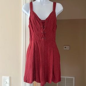 American Eagle Red/White Romper